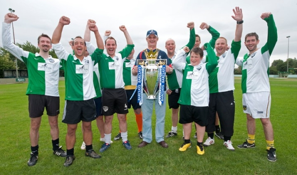 Abingdon Exiles with the Premier League Trophy