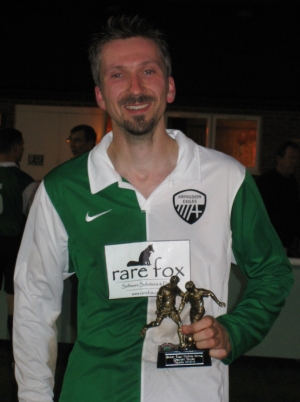 Rare Fox director David Bannister after winning the 2009 Hedley Toms Cup